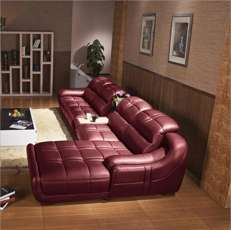 high quality  European living room leather sofa a1245