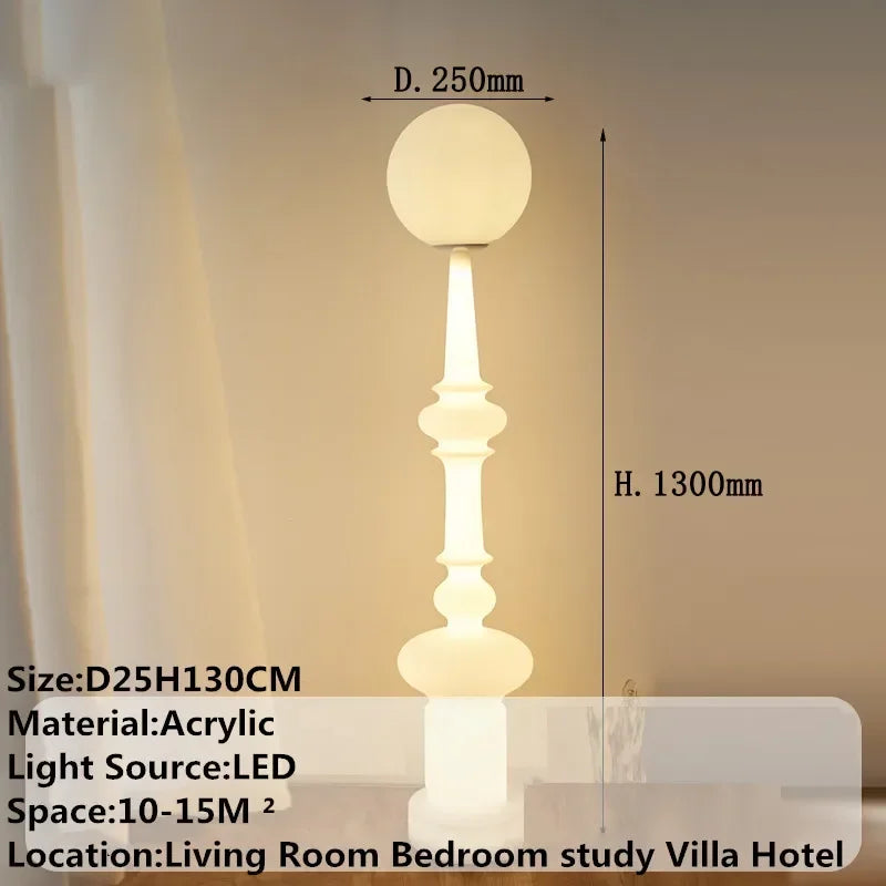 VIOLET Contemporary Floor Lamp Luxury Art Bedroom Living Room Beside The Sofa LED Villa Hotel Decorative Standing Light