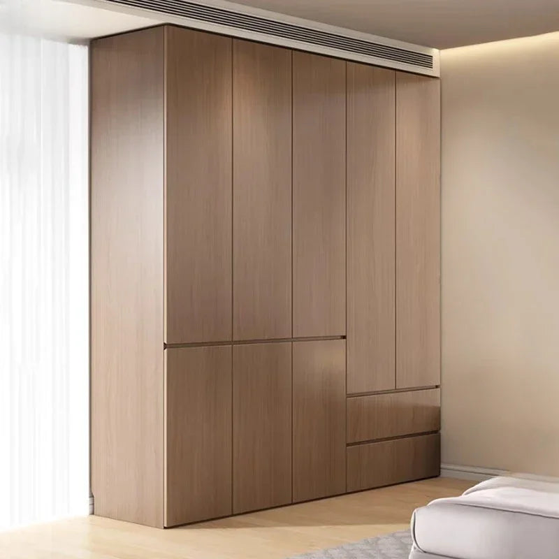 Organizer Luxury European Wardrobe Storage Open Clothes Wooden Modern Wardrobe Bedroom Designer King Vestidores Hotel Furniture