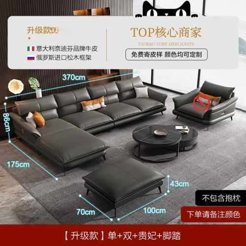 Relaxing Simple Fancy Sofas Living Room Nordic Leather Recliner Puffs Sofa Sectional Modern Sofy Do Salonu Furniture Couch