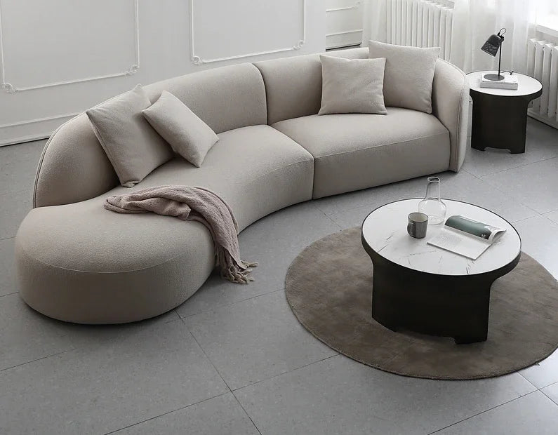 Special-Shaped Sofa Modern Minimalist Curved Fabric Furniture Luxury sofa set living room furniture  couch  muebles de salon