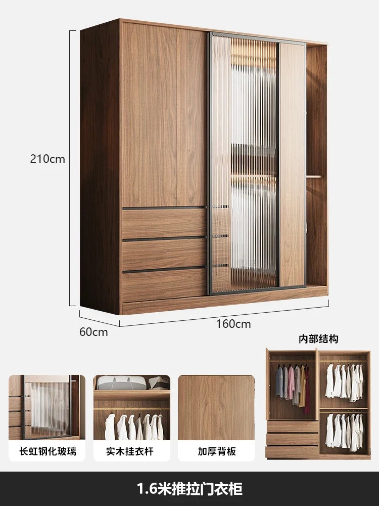 Save Clothes Storage Locker Armoire Double Organizer Coat Rack Wardrobe Kommoden Chest Drawers Modern Portable Home Furniture