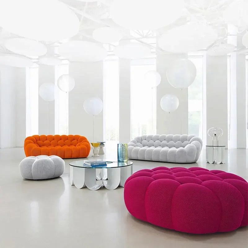 Living Room Furniture French Roche Creative Modern Simple Living Room Shaped Fabric Sofa Bubble Sofa