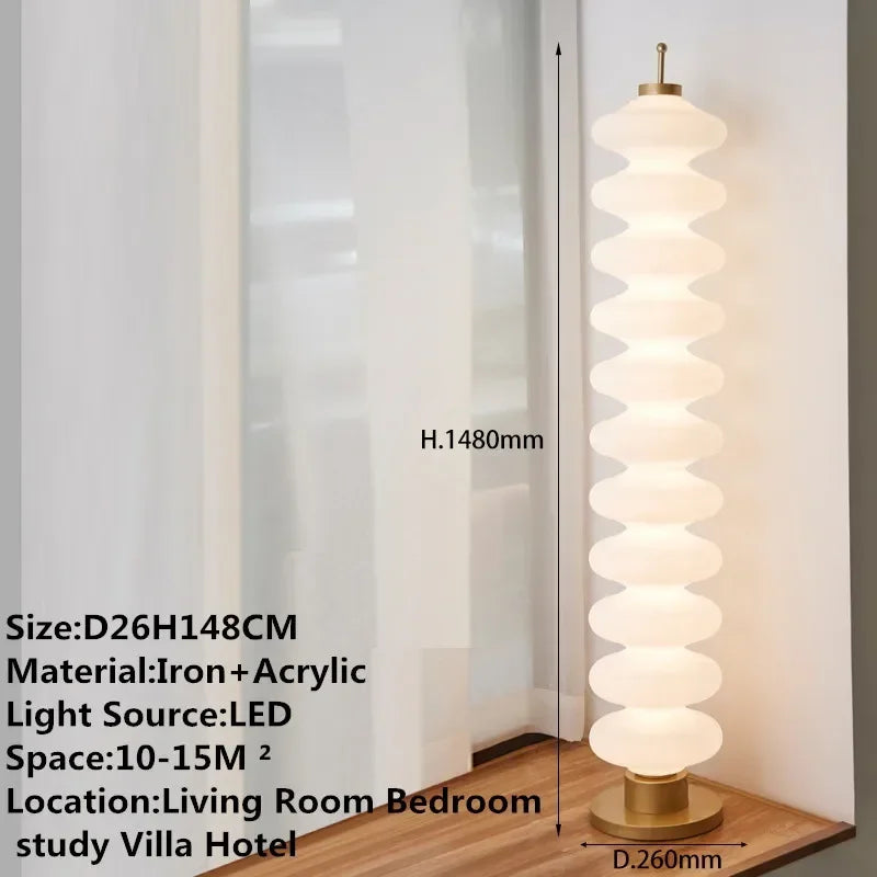 ELZRA Contemporary Floor Lamp Luxury Art Bedroom Living Room Beside The Sofa LED Villa Hotel Decorative Standing Light