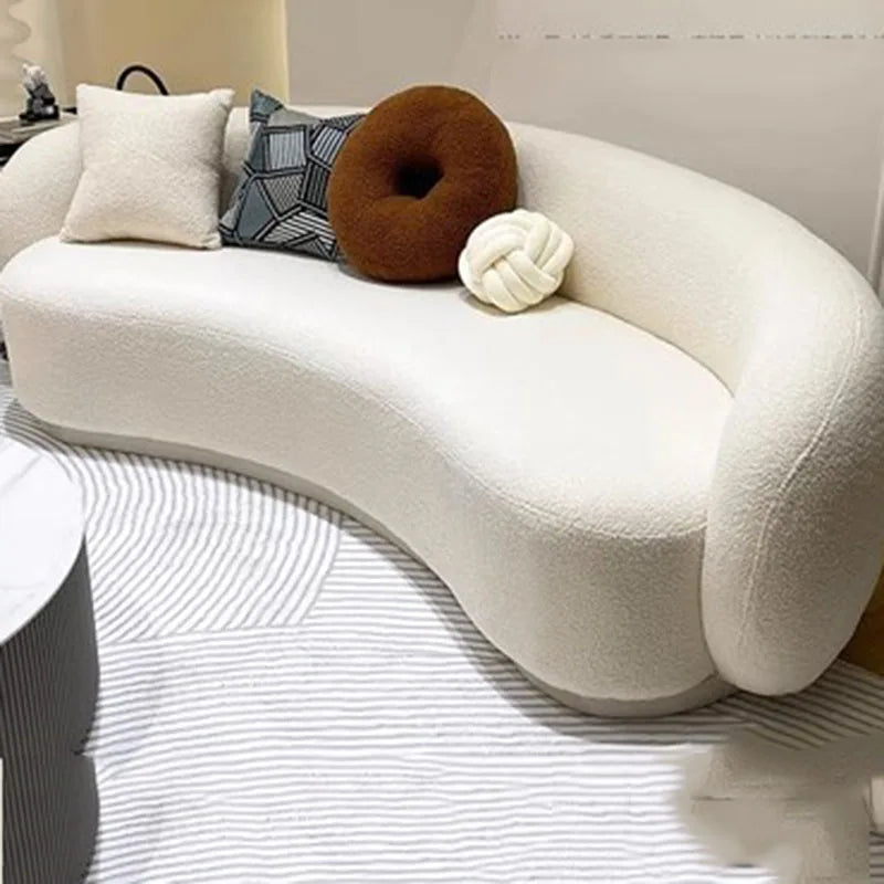 Velvet Modern Unique Sofa Cushion Curved Large Small Couches Sofa Plush Italiano Juego De Muebles Para Sala Home Furniture