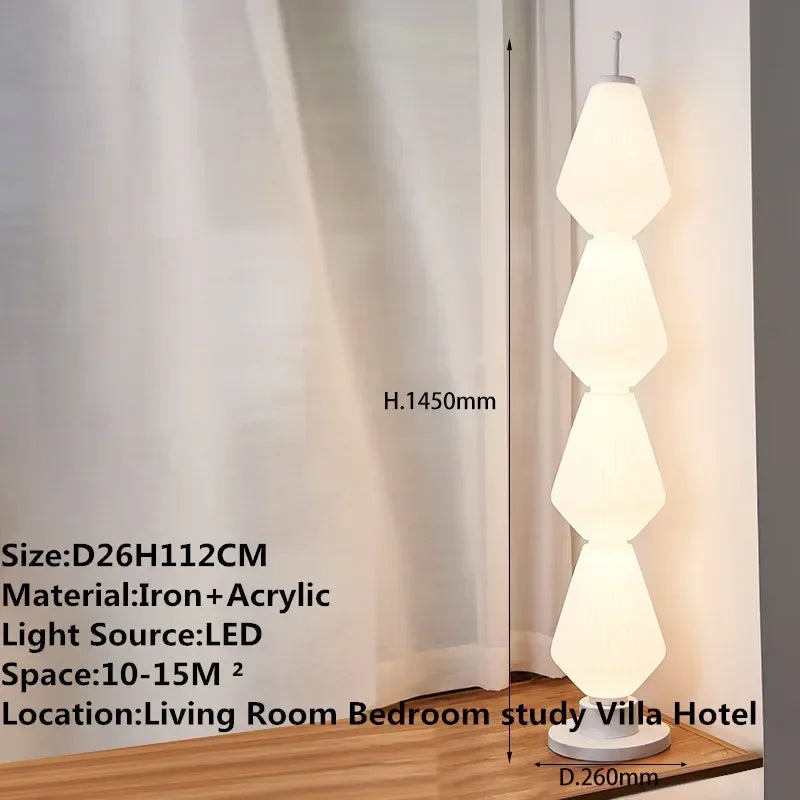 VIOLET Contemporary Floor Lamp Luxury Art Bedroom Living Room Beside The Sofa LED Villa Hotel Decorative Standing Light