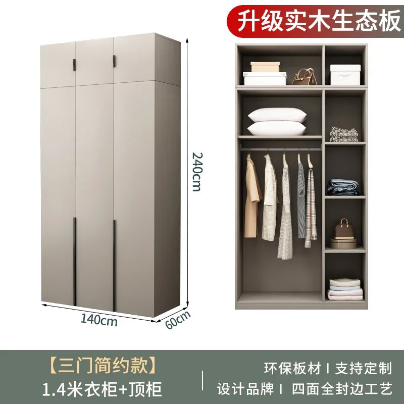 Women Glass Doors Wardrobes Large Luxury Transparent Clothes Storage Open Closet Bedroom Organizer Guarda Roupas Furniture