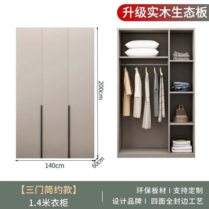 Women Glass Doors Wardrobes Large Luxury Transparent Clothes Storage Open Closet Bedroom Organizer Guarda Roupas Furniture