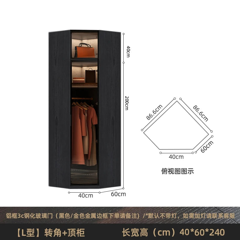 Modern Nordic Doors Storage Wardrobes Multilayer Support Room Wardrobes Open Open Shelf Closets Guarda Roupas Bedroom Furniture