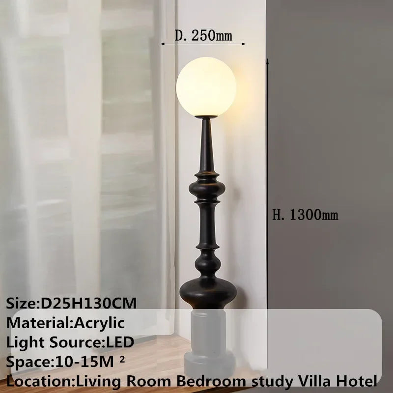 VIOLET Contemporary Floor Lamp Luxury Art Bedroom Living Room Beside The Sofa LED Villa Hotel Decorative Standing Light