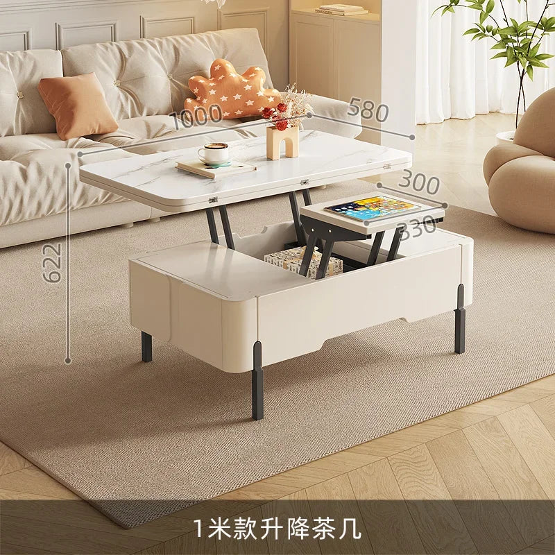 Living Room Bedroom Coffee Table Drawer Modern White Lateral Mobile Coffee Table Minimalist Apartamento Couchtisch Furniture