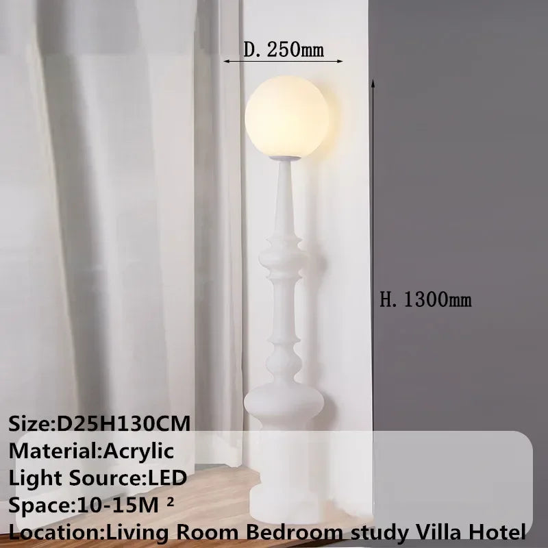 ELZRA Contemporary Floor Lamp Luxury Art Bedroom Living Room Beside The Sofa LED Villa Hotel Decorative Standing Light