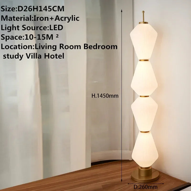 DORIAN Contemporary Floor Lamp Luxury Art Bedroom Living Room Beside The Sofa LED Villa Hotel Decorative Standing Light