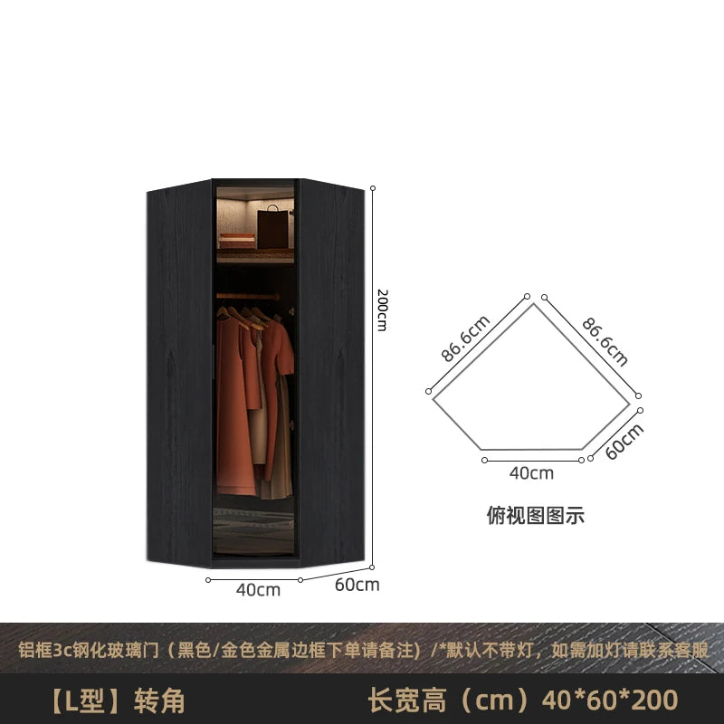 Modern Nordic Doors Storage Wardrobes Multilayer Support Room Wardrobes Open Open Shelf Closets Guarda Roupas Bedroom Furniture