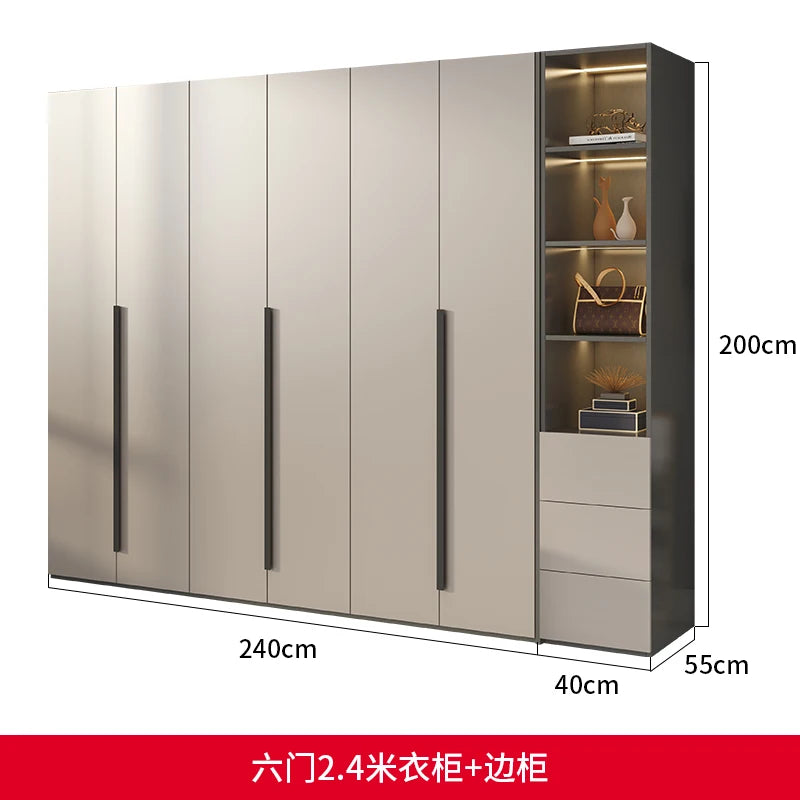 Elegant Sliding Doors Wardrobes Drawer Holder Clothes Storage Wardrobes Cabinet Bedroom Organizer Guarda Roupa Home Furniture