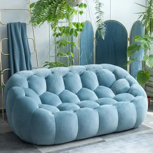 Nordic Luxury Sofa Comfortable Lounges Salon Aesthetic Minimalist Relax 2 Person Couch Modern Design Floor Living Room Furniture