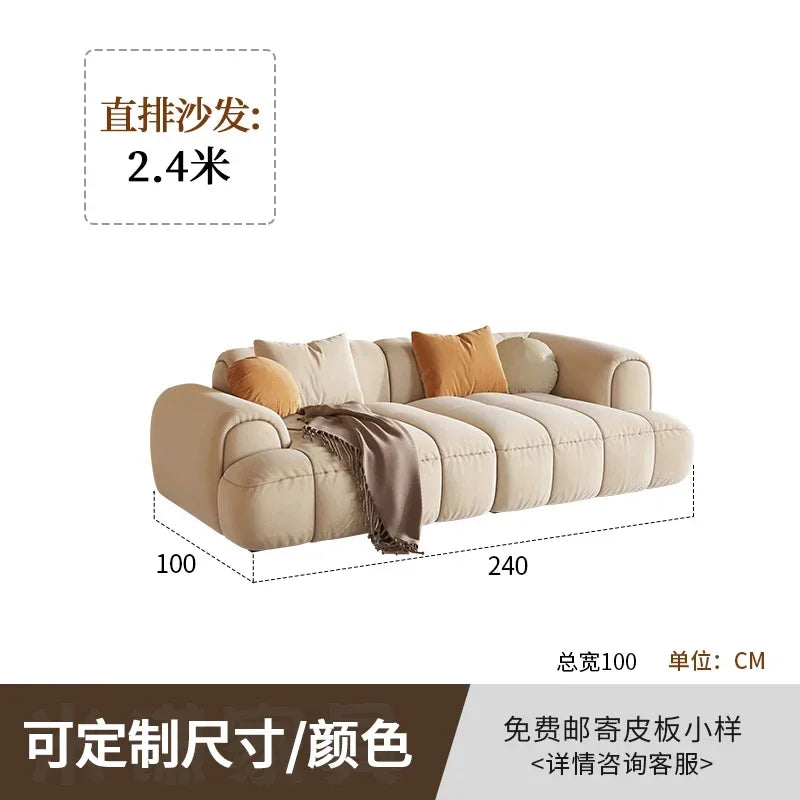 L Shape European Living Room Sofas Fabric Recliner Lazy Puffs Sofa Daybed Luxury Modern Wohnzimmersofas Bedroom Furniture