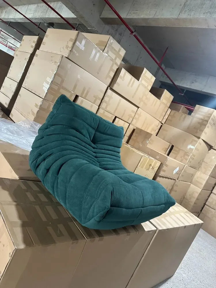 Caterpillar Single Sofa Lazy Couch Tatami Living Room Bedroom Lovely Leisure Single Chair Reading Chair Balcony Rocking Chair