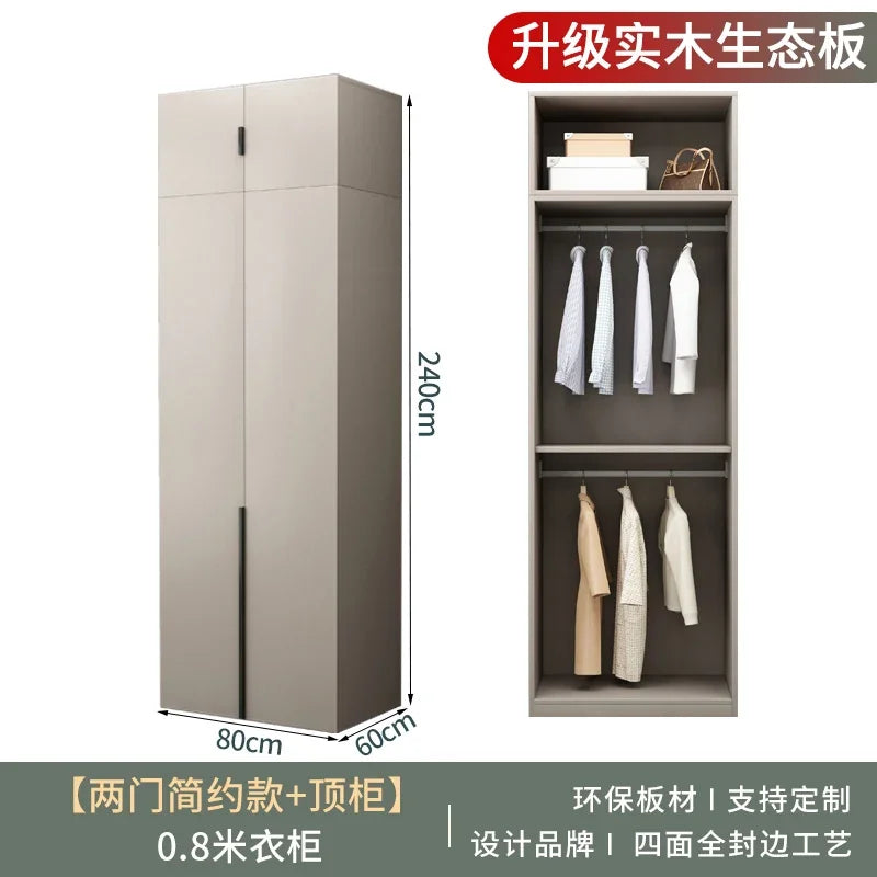 Women Glass Doors Wardrobes Large Luxury Transparent Clothes Storage Open Closet Bedroom Organizer Guarda Roupas Furniture