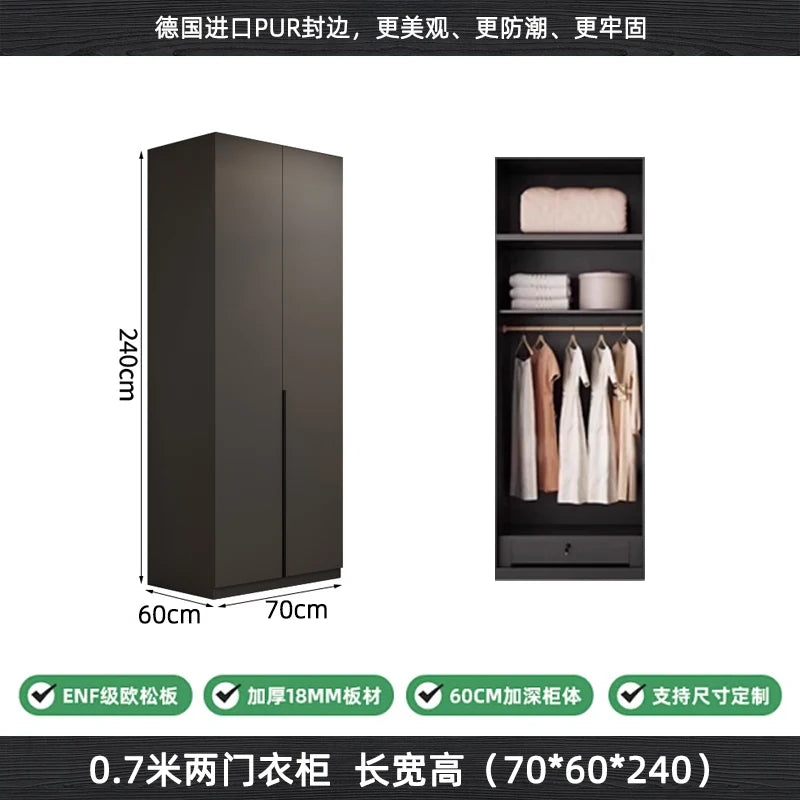 Modern Nordic Doors Storage Wardrobes Multilayer Support Room Wardrobes Open Open Shelf Closets Guarda Roupas Bedroom Furniture