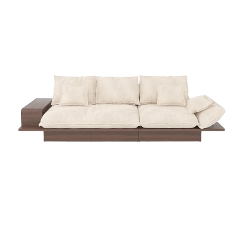 Faux Leather Living Room Sofas European Beige Sectional Italian Modular Couch Puffs Nordic Designer Divano Soggiorno Furniture