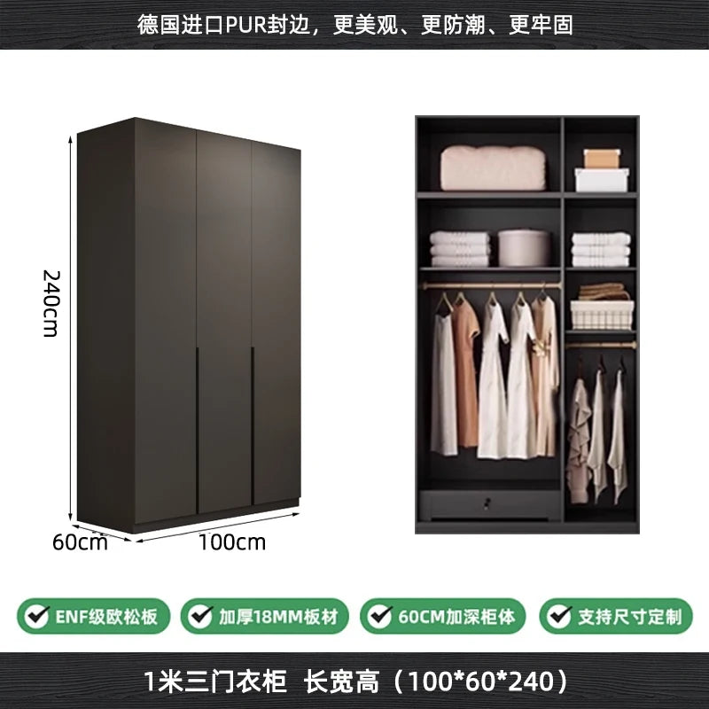 Modern Nordic Doors Storage Wardrobes Multilayer Support Room Wardrobes Open Open Shelf Closets Guarda Roupas Bedroom Furniture