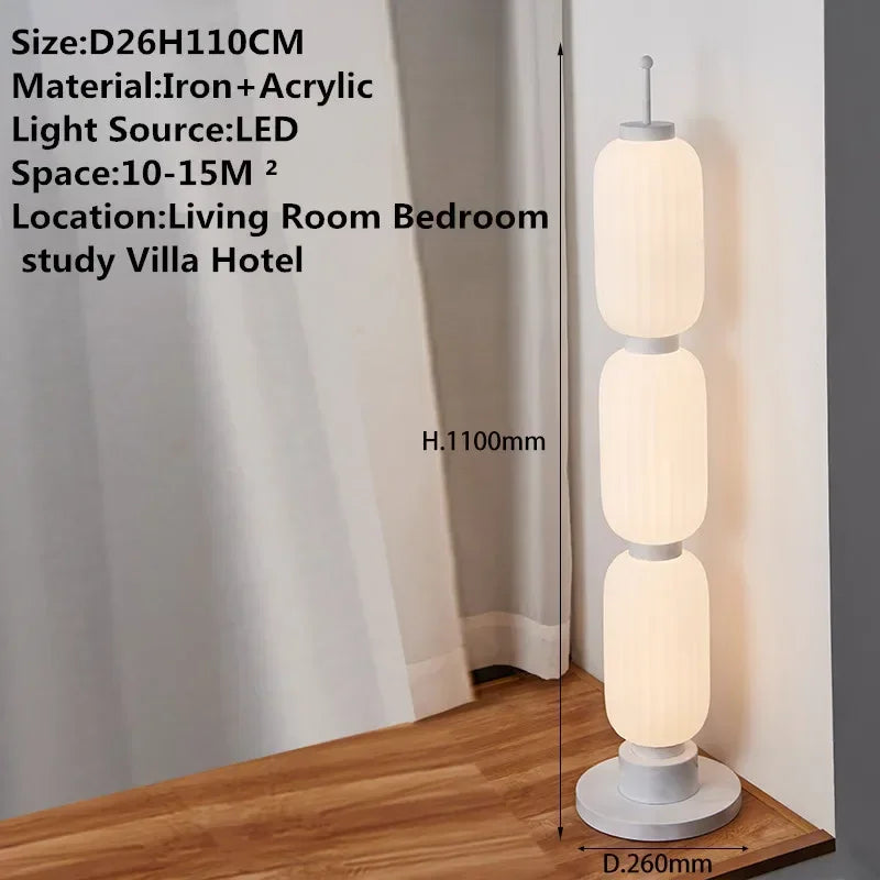 ELZRA Contemporary Floor Lamp Luxury Art Bedroom Living Room Beside The Sofa LED Villa Hotel Decorative Standing Light