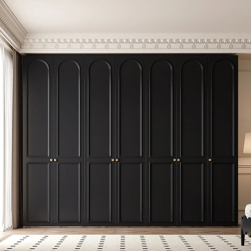 Drawers Locker Wardrobe Tall Luxury Handle Black Clothes Organizer Bedroom Closet Open Storage Cabinets Guarda Roupas Furniture