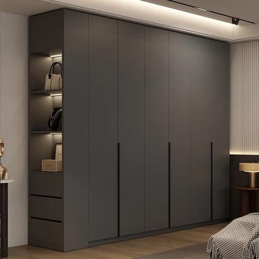 Modern Nordic Doors Storage Wardrobes Multilayer Support Room Wardrobes Open Open Shelf Closets Guarda Roupas Bedroom Furniture