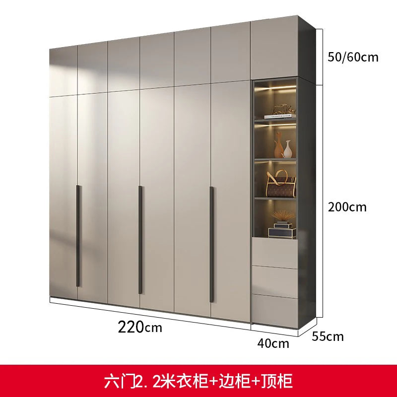 Elegant Sliding Doors Wardrobes Drawer Holder Clothes Storage Wardrobes Cabinet Bedroom Organizer Guarda Roupa Home Furniture