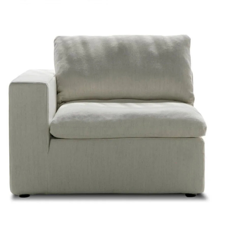 Nordic Style Sofa White Velvet Ergonomic Massage Lumbar Support Indoor Armrest Pad Couch Design Pouf Chambre Home Furniture