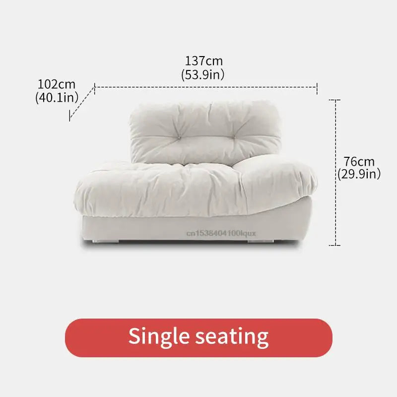 High-End Furniture Simple Cloud Couch In White Designer Large Apartment Furniture Italian Style 3-person Sofas For Living Room