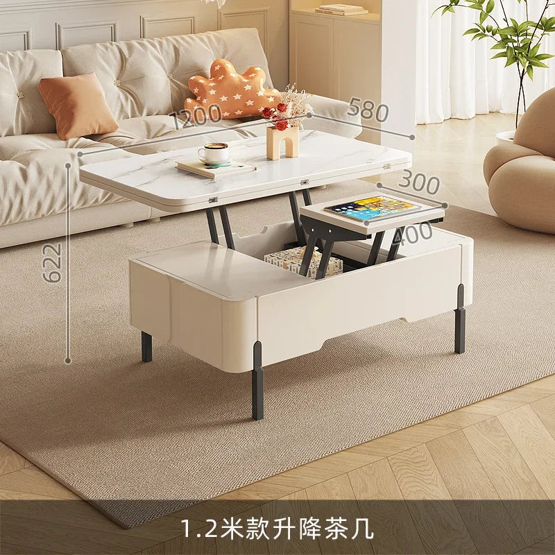 Living Room Bedroom Coffee Table Drawer Modern White Lateral Mobile Coffee Table Minimalist Apartamento Couchtisch Furniture