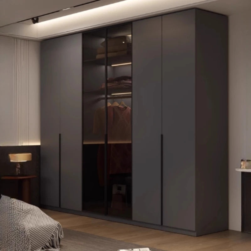 Modern Nordic Doors Storage Wardrobes Multilayer Support Room Wardrobes Open Open Shelf Closets Guarda Roupas Bedroom Furniture