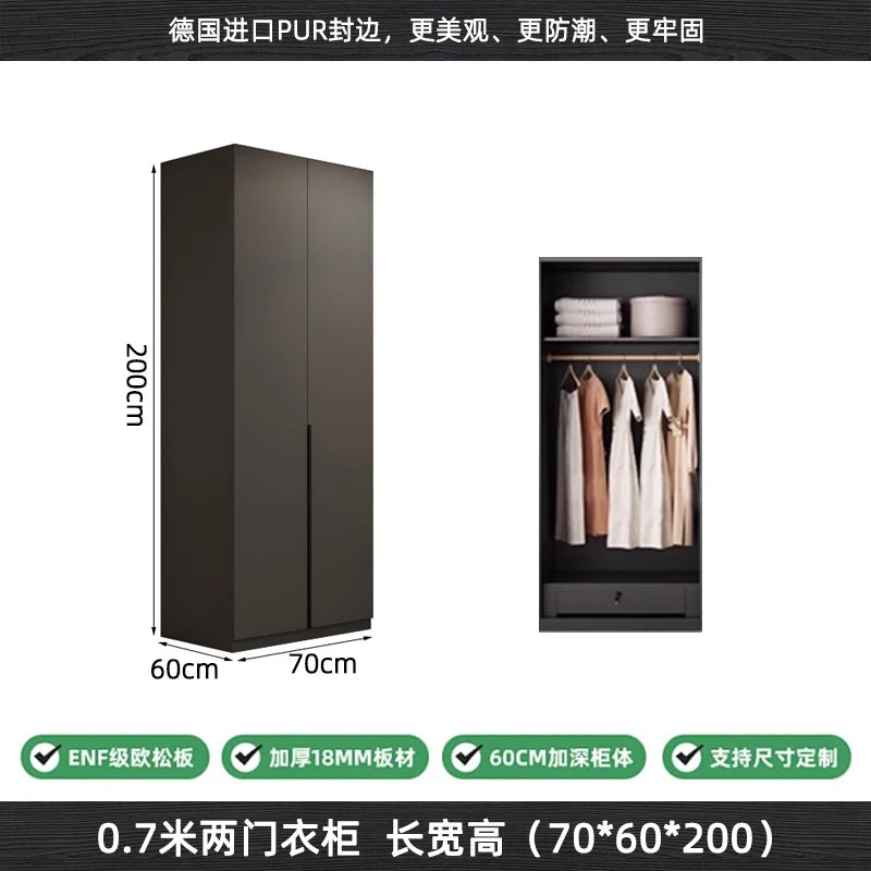 Modern Nordic Doors Storage Wardrobes Multilayer Support Room Wardrobes Open Open Shelf Closets Guarda Roupas Bedroom Furniture