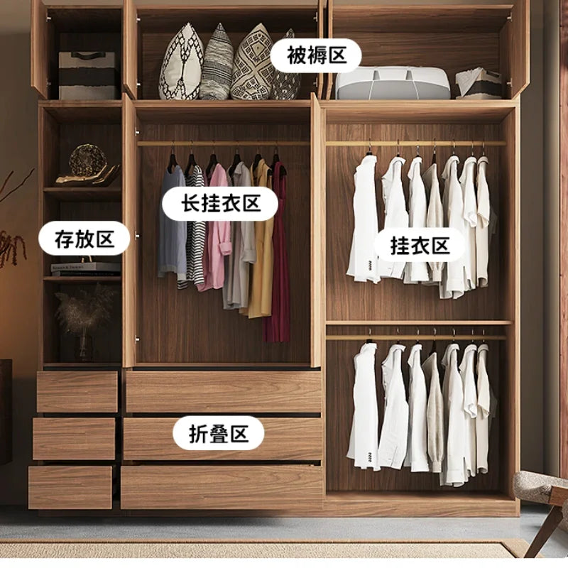 Save Clothes Storage Locker Armoire Double Organizer Coat Rack Wardrobe Kommoden Chest Drawers Modern Portable Home Furniture