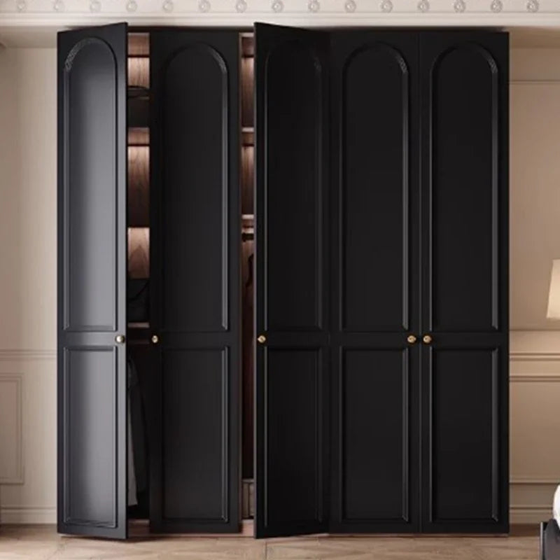 Drawers Locker Wardrobe Tall Luxury Handle Black Clothes Organizer Bedroom Closet Open Storage Cabinets Guarda Roupas Furniture