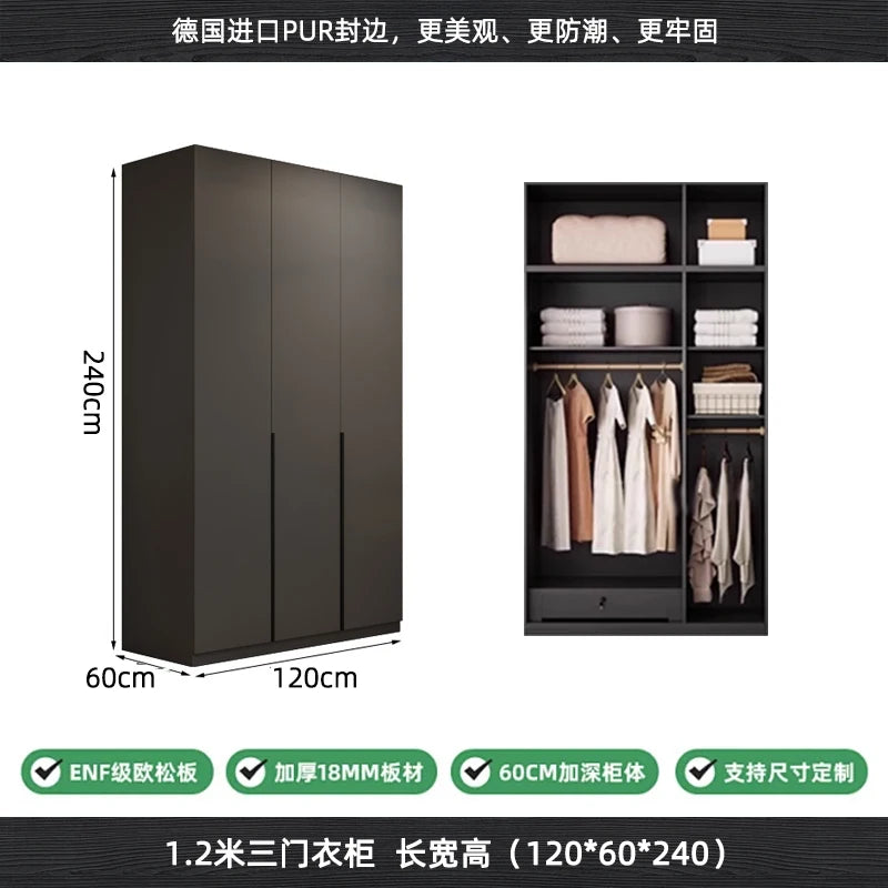 Modern Nordic Doors Storage Wardrobes Multilayer Support Room Wardrobes Open Open Shelf Closets Guarda Roupas Bedroom Furniture