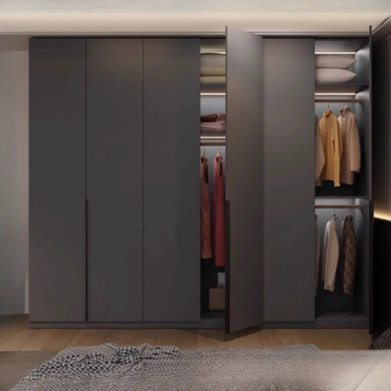 Modern Nordic Doors Storage Wardrobes Multilayer Support Room Wardrobes Open Open Shelf Closets Guarda Roupas Bedroom Furniture