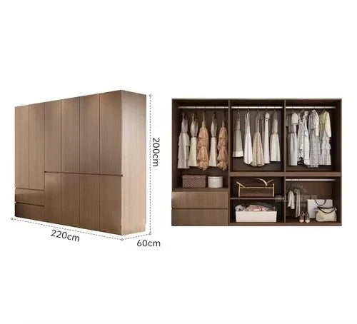 Organizer Luxury European Wardrobe Storage Open Clothes Wooden Modern Wardrobe Bedroom Designer King Vestidores Hotel Furniture