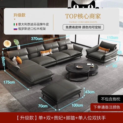 Relaxing Simple Fancy Sofas Living Room Nordic Leather Recliner Puffs Sofa Sectional Modern Sofy Do Salonu Furniture Couch