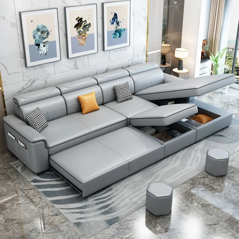 Foldable Simple Modern Sofa Nordic Storage Relax Designer Floor Sofa Corner Recliner Woonkamer Banken Furniture Living Room