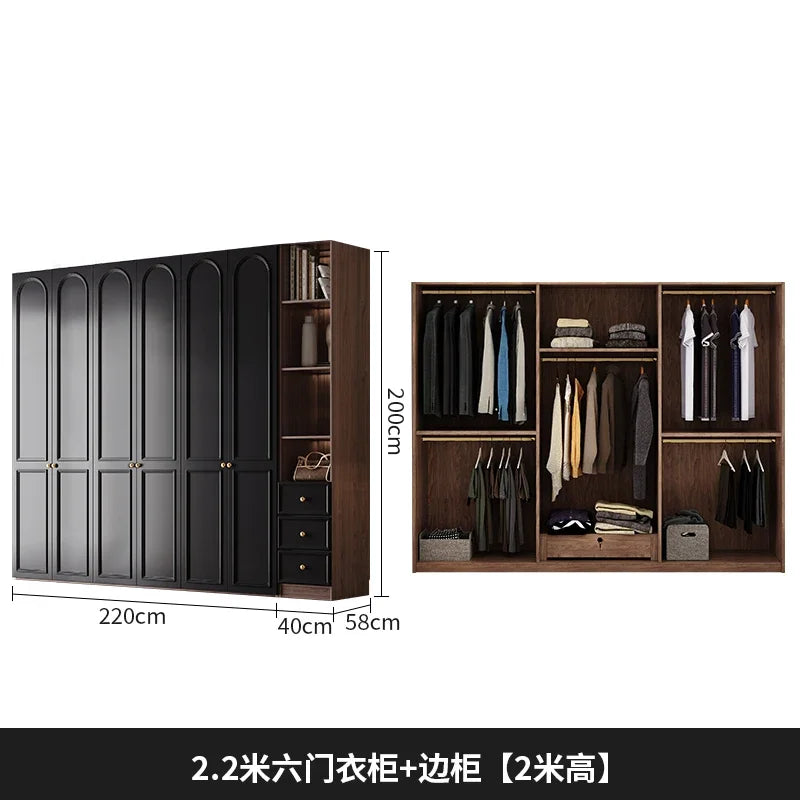 Drawers Locker Luxury Closet Tall Orgnizer Women Teen Cabinets Bedroom Wardrobe Organizer Storage Guarda Roupas Furniture Home