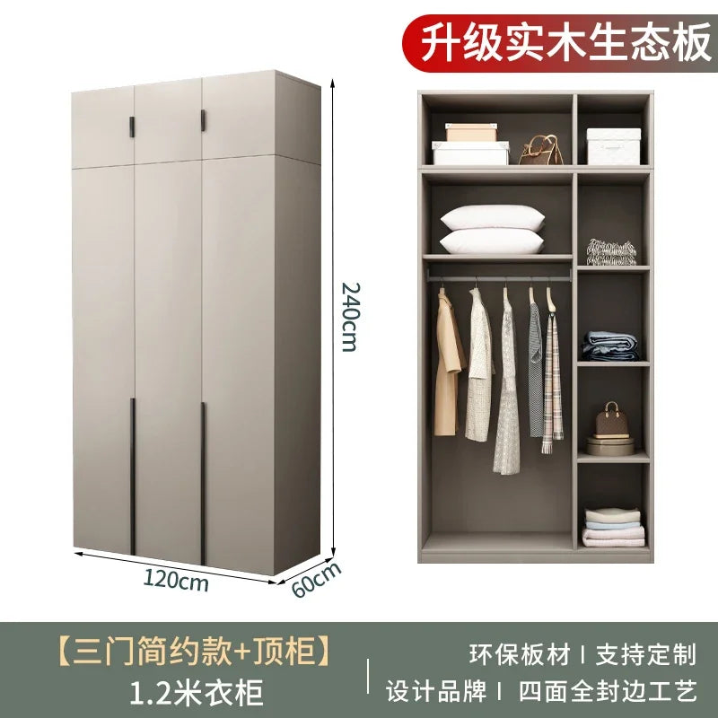 Women Glass Doors Wardrobes Large Luxury Transparent Clothes Storage Open Closet Bedroom Organizer Guarda Roupas Furniture