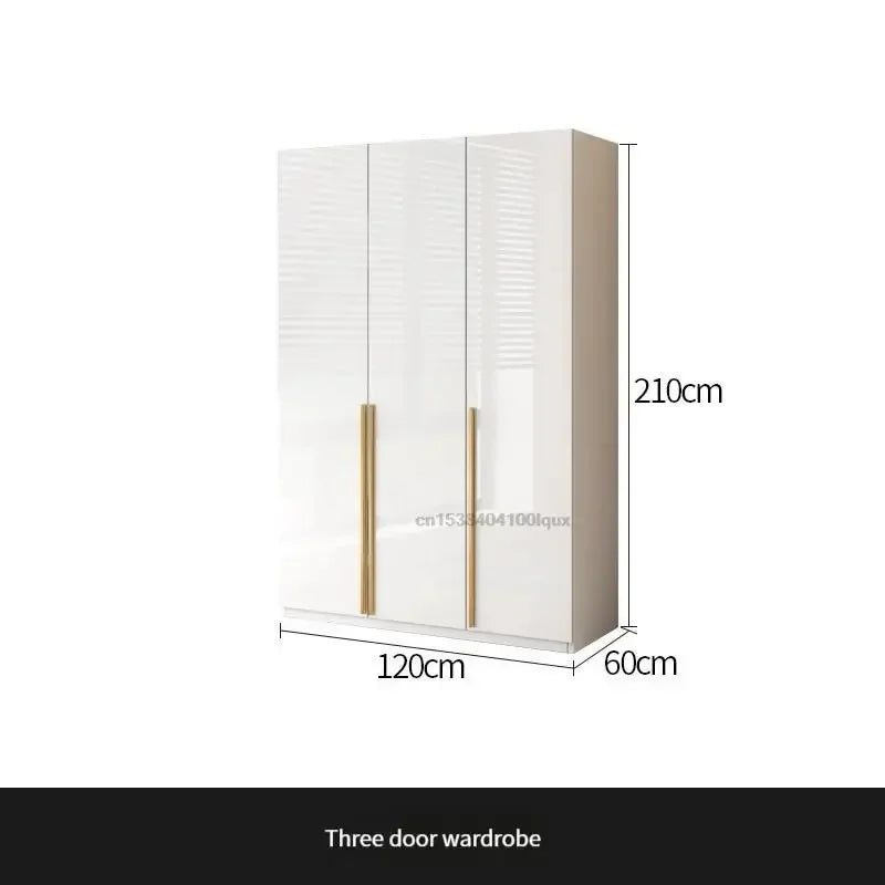 Modern Bedroom Wardrobe In White Cabinets Including Versatile Storage UV Board Nordic Furniture Combination Home Luxury Closet