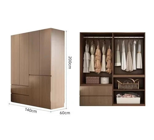 Organizer Luxury European Wardrobe Storage Open Clothes Wooden Modern Wardrobe Bedroom Designer King Vestidores Hotel Furniture