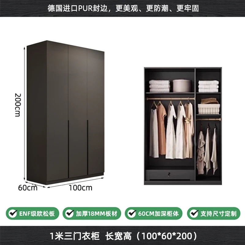 Modern Nordic Doors Storage Wardrobes Multilayer Support Room Wardrobes Open Open Shelf Closets Guarda Roupas Bedroom Furniture