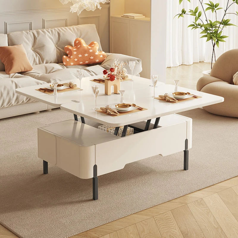 Living Room Bedroom Coffee Table Drawer Modern White Lateral Mobile Coffee Table Minimalist Apartamento Couchtisch Furniture