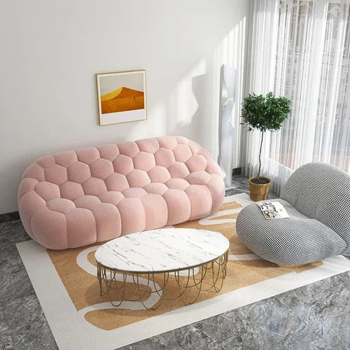 Nordic Luxury Sofa Comfortable Lounges Salon Aesthetic Minimalist Relax 2 Person Couch Modern Design Floor Living Room Furniture