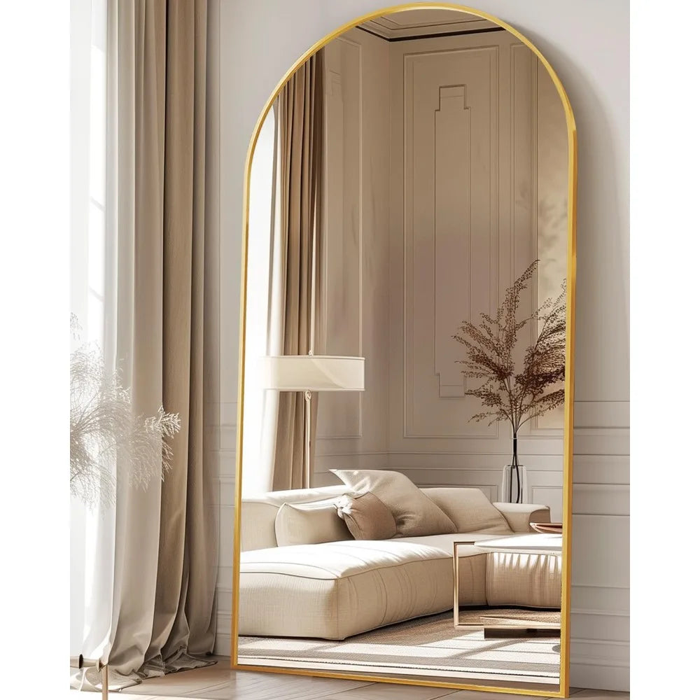 Antok Full Length Mirror, 38"x78" Floor Freestanding, Full Body Floor Standing with Stand for Bedroom, Hanging Mounted for